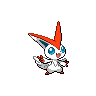 Victini — mały pikselowy sprite w wariancie shiny