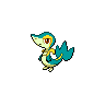Snivy — mały pikselowy sprite w wariancie shiny