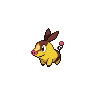 Tepig — mały pikselowy sprite w wariancie shiny