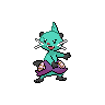 Dewott — mały pikselowy sprite w wariancie shiny