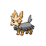 Herdier — mały pikselowy sprite w wariancie shiny