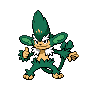 Simisage — mały pikselowy sprite w wariancie shiny