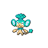 Panpour — mały pikselowy sprite w wariancie shiny