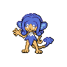 Simipour — mały pikselowy sprite w wariancie shiny