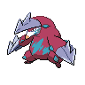 Excadrill — mały pikselowy sprite w wariancie shiny