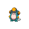 Palpitoad — mały pikselowy sprite w wariancie shiny