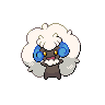 Whimsicott — mały pikselowy sprite w wariancie shiny