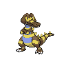 Krokorok — mały pikselowy sprite w wariancie shiny