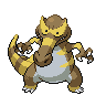 Krookodile — mały pikselowy sprite w wariancie shiny