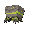 Crustle — mały pikselowy sprite w wariancie shiny