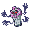 Cofagrigus — mały pikselowy sprite w wariancie shiny