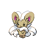 Cinccino — mały pikselowy sprite w wariancie shiny