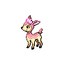 Deerling — mały pikselowy sprite w wariancie shiny