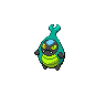 Karrablast — mały pikselowy sprite w wariancie shiny