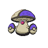Amoonguss — mały pikselowy sprite w wariancie shiny