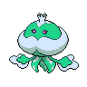 Jellicent — mały pikselowy sprite w wariancie shiny