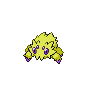 Joltik — mały pikselowy sprite w wariancie shiny