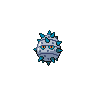 Ferroseed — mały pikselowy sprite w wariancie shiny