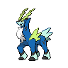 Cobalion — mały pikselowy sprite w wariancie shiny