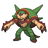 Chesnaught — mały pikselowy sprite w wariancie shiny