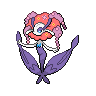 Florges — mały pikselowy sprite w wariancie shiny