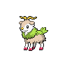 Skiddo — mały pikselowy sprite w wariancie shiny