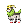 Gogoat — mały pikselowy sprite w wariancie shiny