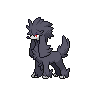 Furfrou — mały pikselowy sprite w wariancie shiny