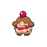 Slurpuff — mały pikselowy sprite w wariancie shiny