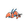 Clauncher — mały pikselowy sprite w wariancie shiny