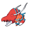 Clawitzer — mały pikselowy sprite w wariancie shiny