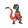 Heliolisk — mały pikselowy sprite w wariancie shiny