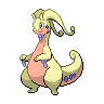 Goodra — mały pikselowy sprite w wariancie shiny