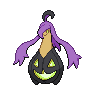 Gourgeist — mały pikselowy sprite w wariancie shiny