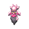 Diancie — mały pikselowy sprite w wariancie shiny