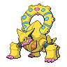Volcanion — mały pikselowy sprite w wariancie shiny