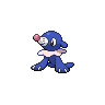 Popplio — mały pikselowy sprite w wariancie shiny