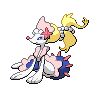 Primarina — mały pikselowy sprite w wariancie shiny
