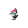 Pikipek — mały pikselowy sprite w wariancie shiny