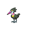 Trumbeak — mały pikselowy sprite w wariancie shiny