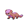 Yungoos — mały pikselowy sprite w wariancie shiny