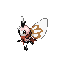 Ribombee — mały pikselowy sprite w wariancie shiny