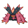 Toxapex — mały pikselowy sprite w wariancie shiny