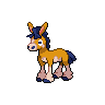 Mudbray — mały pikselowy sprite w wariancie shiny