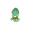 Fomantis — mały pikselowy sprite w wariancie shiny