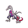 Salazzle — mały pikselowy sprite w wariancie shiny