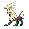 Silvally — mały pikselowy sprite w wariancie shiny