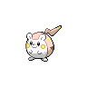 Togedemaru — mały pikselowy sprite w wariancie shiny