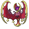 Lunala — mały pikselowy sprite w wariancie shiny