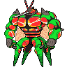 Buzzwole — mały pikselowy sprite w wariancie shiny